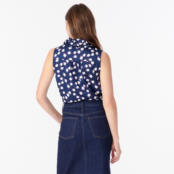 J. CREW Ruffleneck sleeveless top - Picture 4 of 4